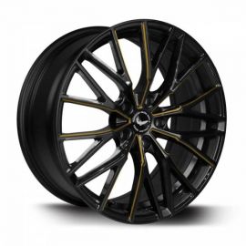 BARRACUDA PROJECT 3.0 Black gloss Flashgold Wheel 8,5x18 - 18 inch 5x112 bolt circle - 16864
