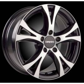 Carmani 9 Compete black polish Wheel 6.5x16 - 16 inch 5x100 bold circle - 3783