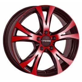 Carmani 9 Compete red polish Wheel 6.5x15 - 15 inch 5x100 bold circle - 3743