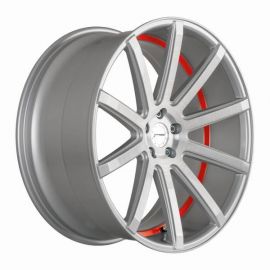 CORSPEED DEVILLE Silver-brushed-Surface/ undercut Color Trim rot 10,5x20 5x120 bolt circle - 17677