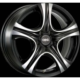 DBV MALAYA black full polished Wheel 6.5x15 - 15 inch 4x108 bold circle - 4179