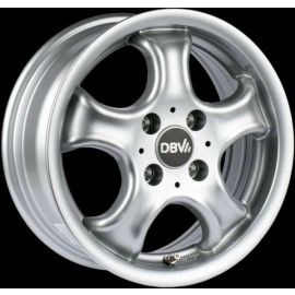 DBV TAHITI silver metallic Wheel 6x14 - 14 inch 4x100 bold circle - 4147