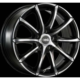 DBV TROPEZ black full polished Wheel 6.5x16 - 16 inch 5x100 bold circle - 4255
