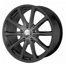 RH GT black shiny Wheel 8X17 - 17 inch 5x100 bolt circle - 12849