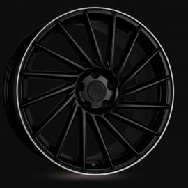 Keskin KT17 matt black lip polish Wheel 8x18 - 18 inch 5x112 bold circle - 5313