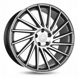 Keskin KT17 palladium front polish Wheel 8x18 - 18 inch 5x108 bold circle - 5289