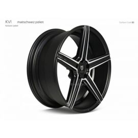 MB Design KV1S black mat polished Wheel 9x21 - 21 inch 5x108 bolt circle - 6752