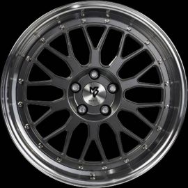 MB Design LV1 grey polished Wheel 7x17 - 17 inch 4x108 bolt circle - 6171