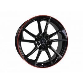  MB Design mb1 black shiny red Wheel 7.5x19 - 19 inch 5x114 3 bolt circle 