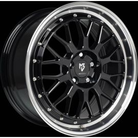 MB Design LV1 black shiney polished Wheel 7x17 - 17 inch 4x108 bolt circle - 6169