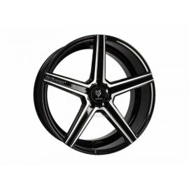  MB Design KV1 black shiny polished Wheel 9x20 - 20 inch 5x112 bolt circle 