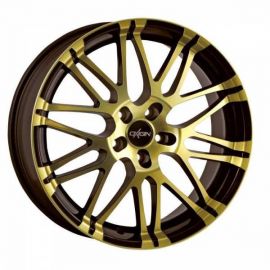 Oxigin 14 Oxrock brown gold polish Wheel 7.5x17 - 17 inch 5x100 bold circle - 8384