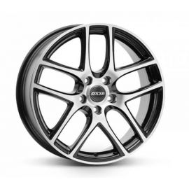 OXXO VAPOR POLISHED -RG12 black / polished Wheel 7x17 - 17 inch 5x120 bold circle - 9549