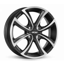 OXXO TELESTO BLACK -OX10 matt black / polished Wheel 5x15 - 15 inch 4x100 bold circle - 9177