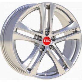 TEC AS4 EVO hyper-silver Wheel 8x19 - 19 inch 5x108 bolt circle - 15025