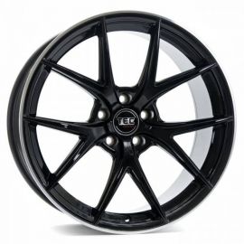 TEC GT6 black-polished-lip Wheel 10x22 - 22 inch 5x108 bolt circle - 15243