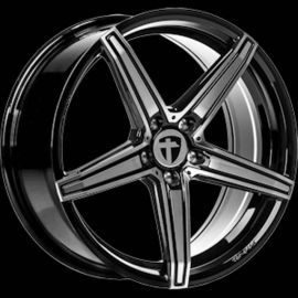 Tomason TN20 Dark Hyper black polished Wheel 8,0JX18 - 18 inch 5X100 bold circle - 15429