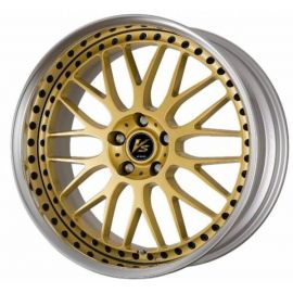Work Wheels VS XX Gold -GLD with black rim bolts Wheel 9x19 - 19 inch 5x100 bold circle - 16140